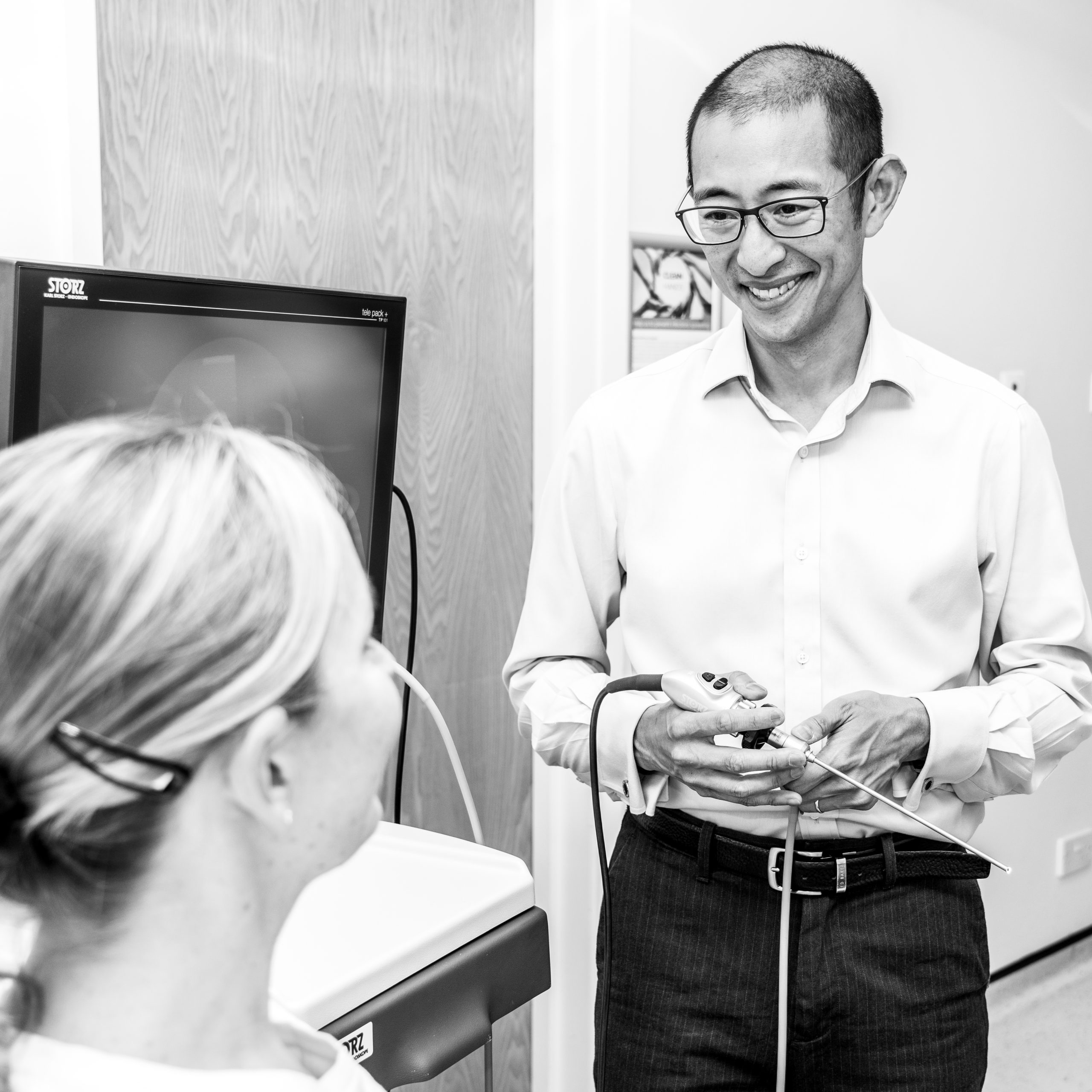 Professor Tan in consultation